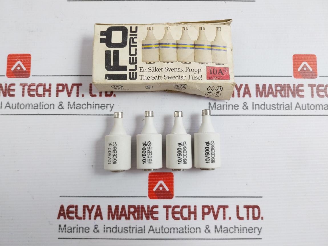 Cee16 Time Lag Diazed Fuse Link By Ifo Electric 10A 500V (1 Box = 4 Pcs)