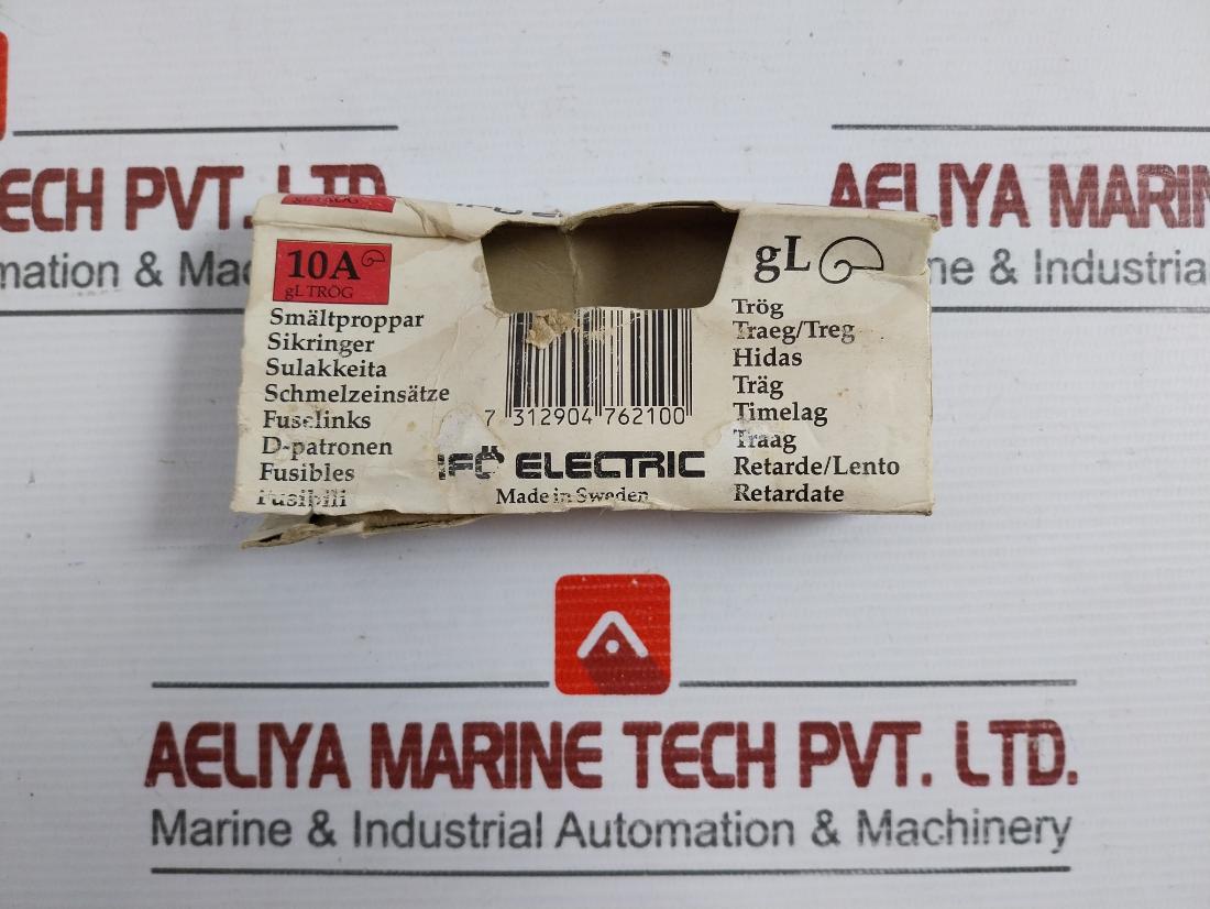 Cee16 Time Lag Diazed Fuse Link By Ifo Electric 10A 500V (1 Box = 4 Pcs)