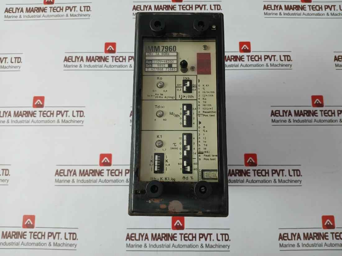 Cee Imm7960 Protection Relay 5A 60Hz Sch.9892