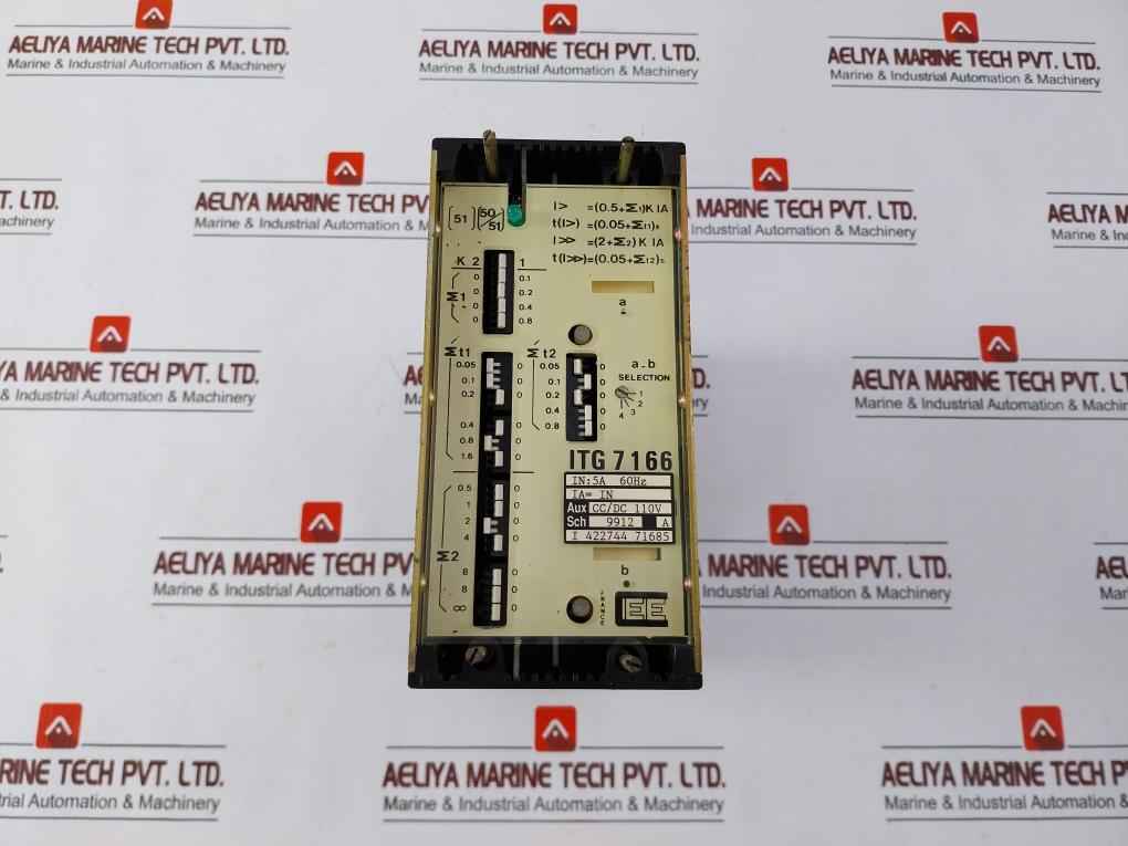 Cee Itg 7166 Phase & Earth Overcurrent Relay 5A 60Hz Sch 9912 A