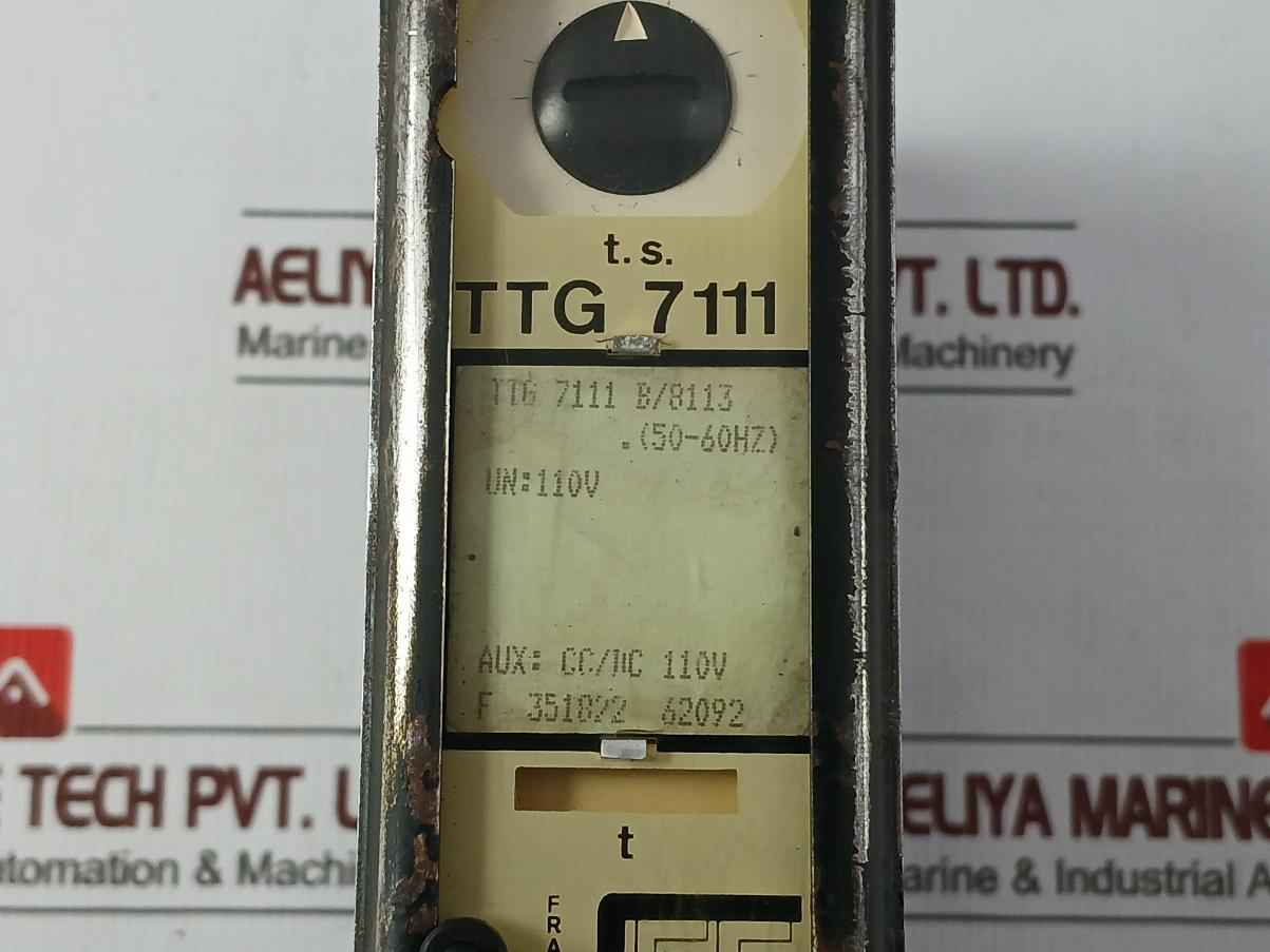 Cee Ttg 7111 B/8113 Protection Relay 50-60Hz Cc/Dc 110V