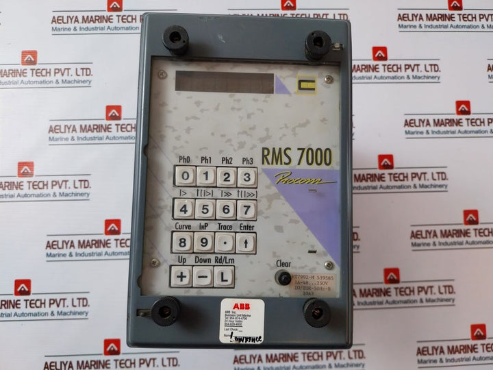 Cee Rms 7000 Digital Multicurve Phase And Earth Overcurrent Relay 250V
