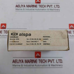 Cegelec 6212 182492 Npn Alspa Module 24Vdc 6213 B10 00002988