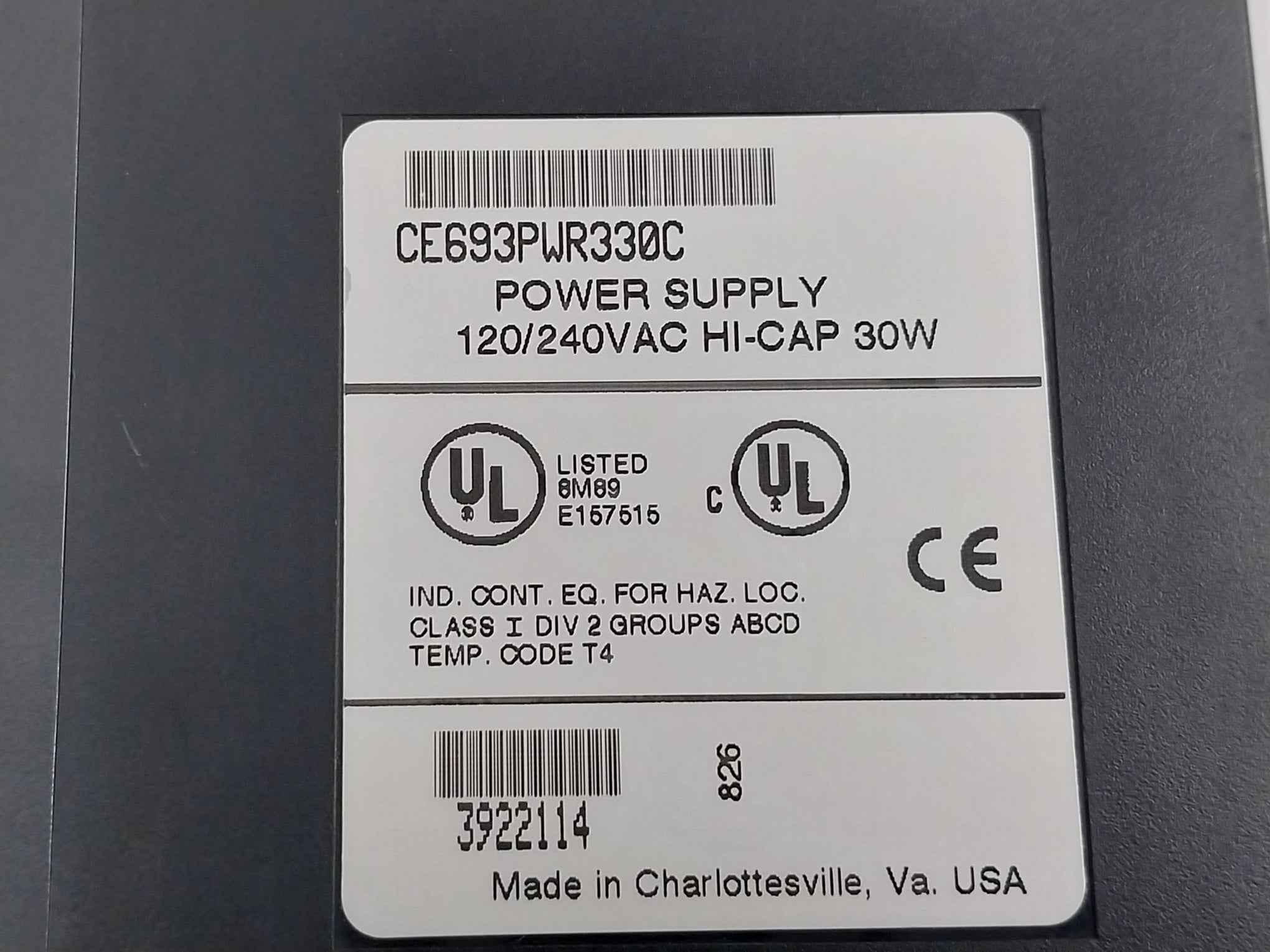 Cegelec Alspa C80-35 Power Supply Programmable Controller 100-240 Vac 50/60Hz