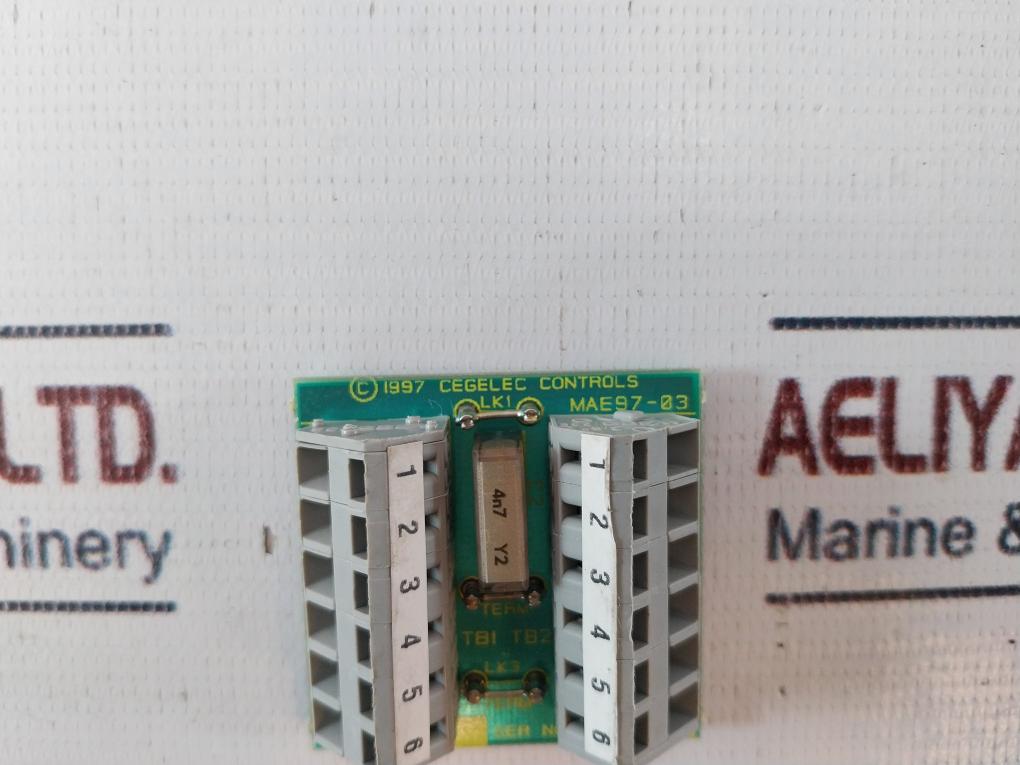 Cegelec Controls Mae97-03 Terminal Module Um 45-sefe