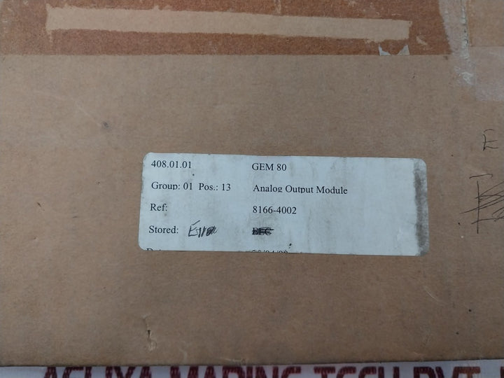 Cegelec 8166-4002 Analog Output Module 94V-0 Rev D