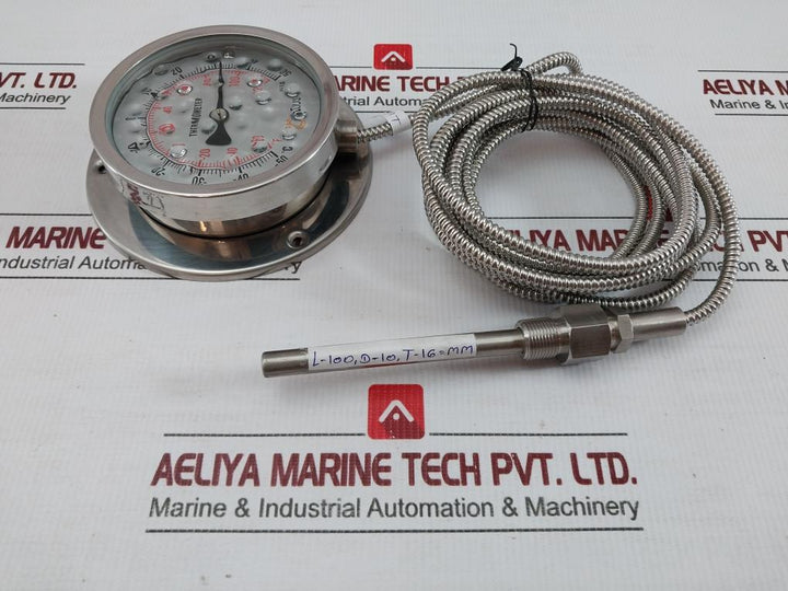 Celcius 3-meter 50 To 50˚C Remote-reading Capillary Temperature Gauge