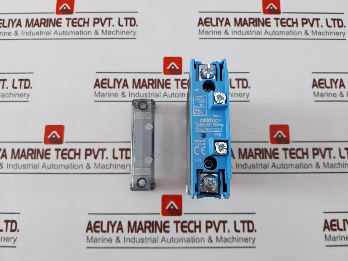 Celduc Sal961360 Solid State Relay 6-32Vdc 24-600Vac 15A