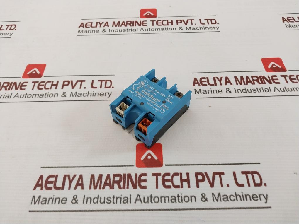 Celduc Sod865180 Solid State Relay 7-30Vdc 0810346X2 150-510Vac 50A