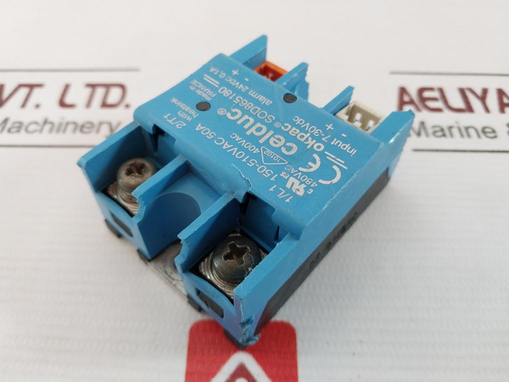 Celduc Sod865180 Solid State Relay 7-30Vdc 0810346X2 150-510Vac 50A