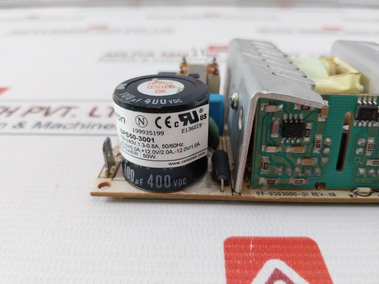 Celetron Sps50-3001 Power Supply Rev-x6 100-240V 1.3-0.8A 50/60Hz 50W +5.0V/5.0A