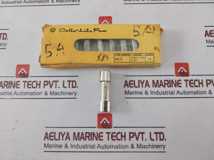 Lot of 6X CELLO-LITE NC1 Fuse AC 250V DC 250 5A