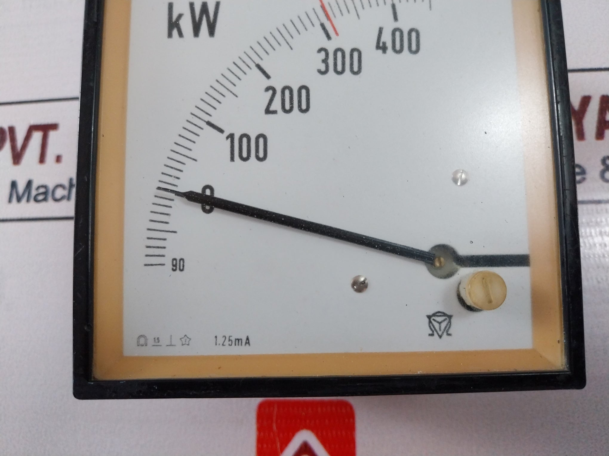 Celsa -90-0-400Kw Analog Bar Meter 1.25 Ma