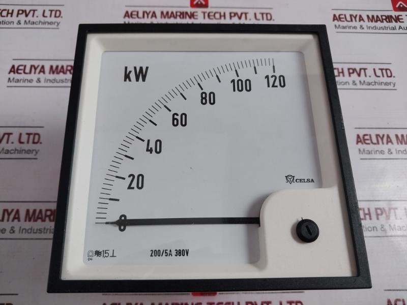 Celsa 0-120 Kw Kilowatts Universal Measuring Meter Unit 200/5A 380V