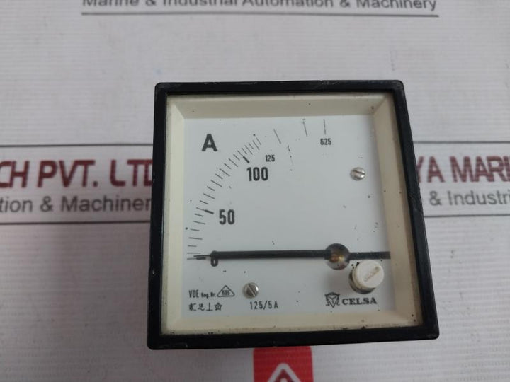 Celsa 0-125/625A 125/5A Analog Panel Meter