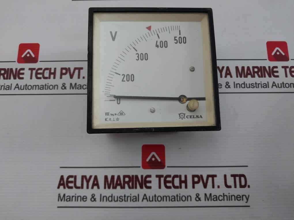 Celsa 0-500V Analog Voltmeter Panel Meter