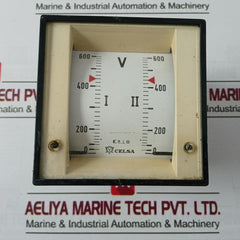 Celsa 1 0175 014 4101 Analog Voltage Meter I/II 0 To 600 V