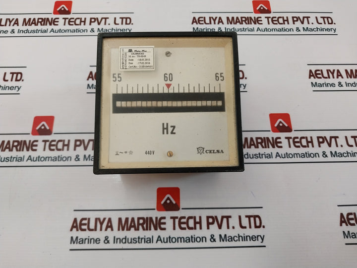 Celsa 440V Frequency Counter Meter 55-65 Hz