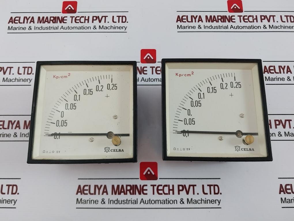 Celsa Panel Meter 10V -0.1 To +0.25 Kp/Cm2