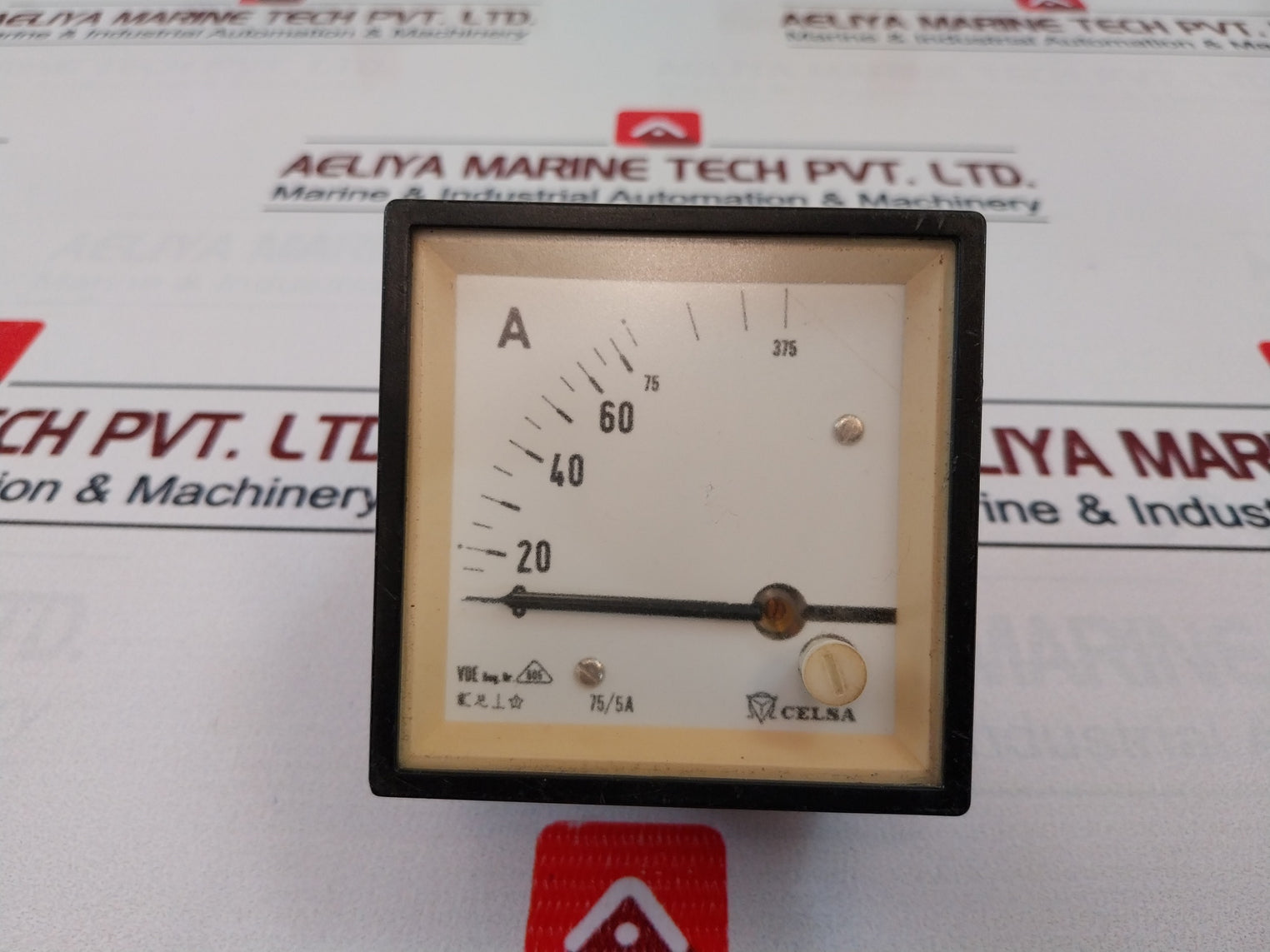Celsa 0-75/375A Ammeter Meter 75/5A