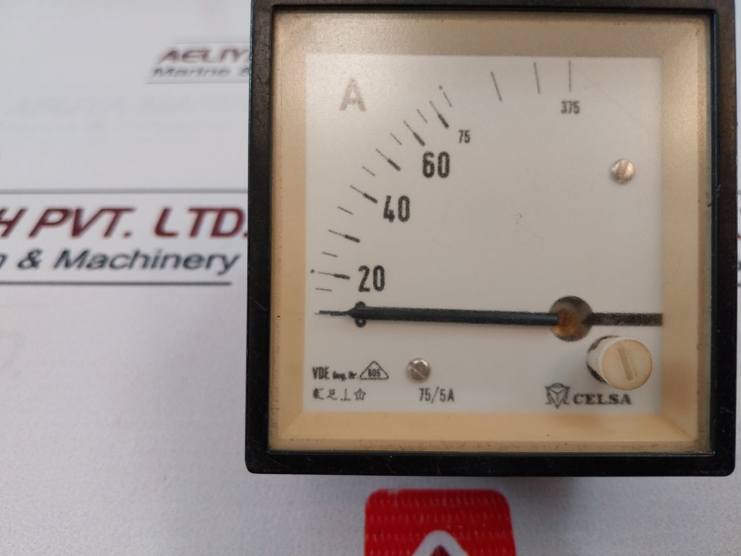 Celsa 0-75/375A Ammeter Meter 75/5A