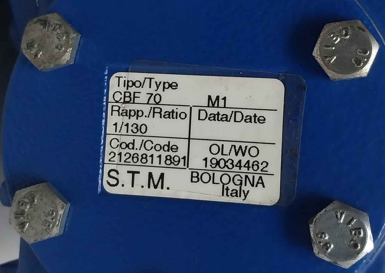 Cemp N2200002081y22 Electric Motor Gearbox Assembly Cbf 70 Ip55