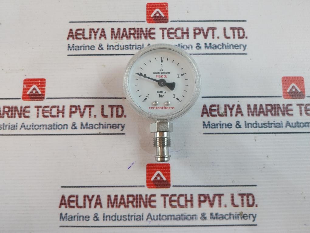 Centrotherm 316L Pressure Gauge -1 To 3 Bar