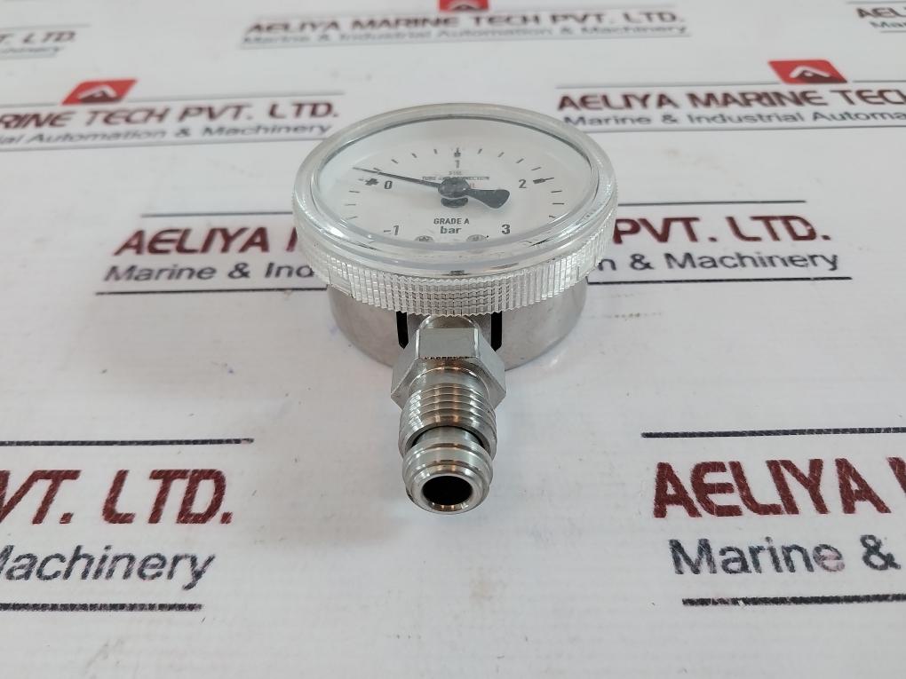Centrotherm 316L Grade a Tube and Connection Pressure Gauge -1 to 3 Bar