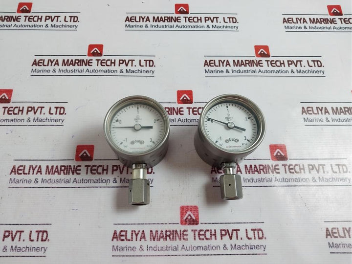 Centrotherm 316l Pressure Gauge -1 To 3 Bar 161350537