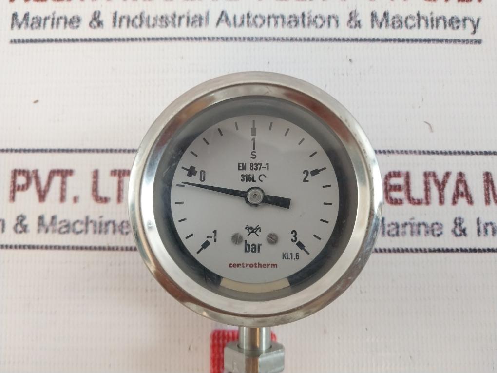 Centrotherm En 837-1 316L Pressure Gauge -1-3 Bar