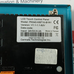 Cermate Pk043-wst10-b1R1 Lcd Touch Control Panel 24Vdc/0.2A