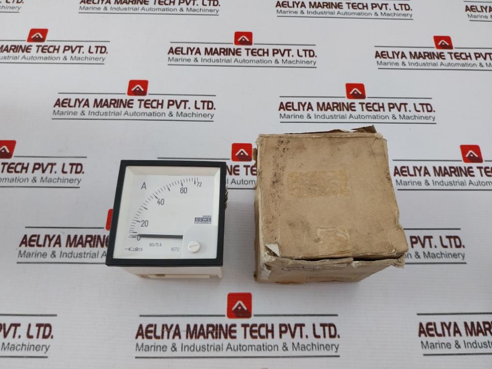 Cewe Iq72 Ampere Meter For Current Transformer X/5, 0-72A 60/5A, 6A 21635909