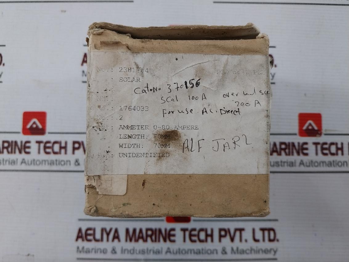 Cewe Iq72 Ampere Meter For Current Transformer X/5, 0-72A 60/5A, 6A 21635909