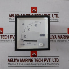 Cewe Iq72 Ampere Meter For Current Transformer X/5, 0-72A 60/5A, 6A 21635909
