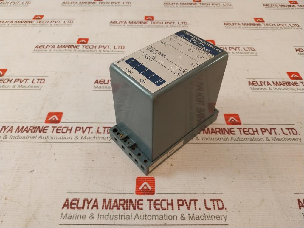 Cewe Mätinstrument Ctb 11 Current Transducer 1A 50Hz 0–10 Ma 638206