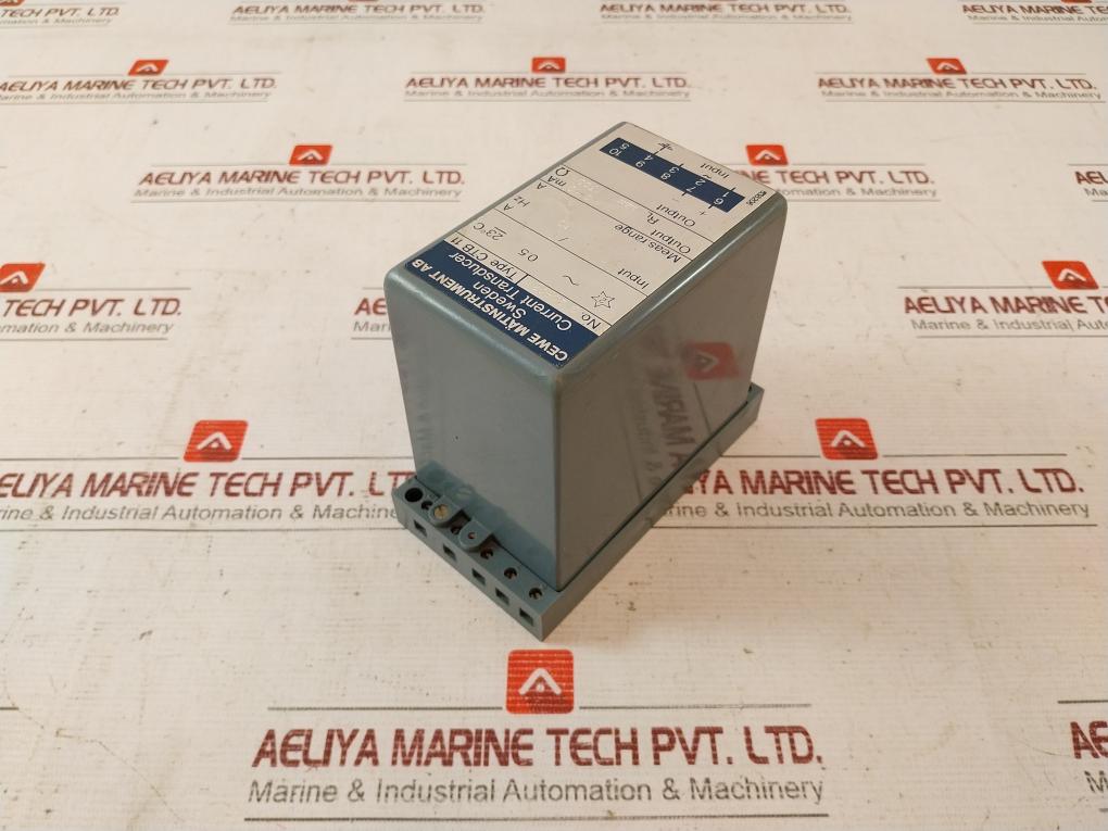 Cewe Mätinstrument Ctb 11 Current Transducer 1A 50Hz 0–10 Ma 638206