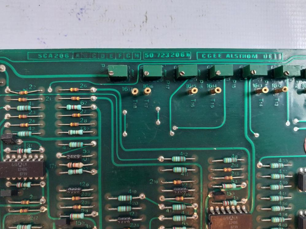 Cgee Alsthom Sca 206 Printed Circuit Board