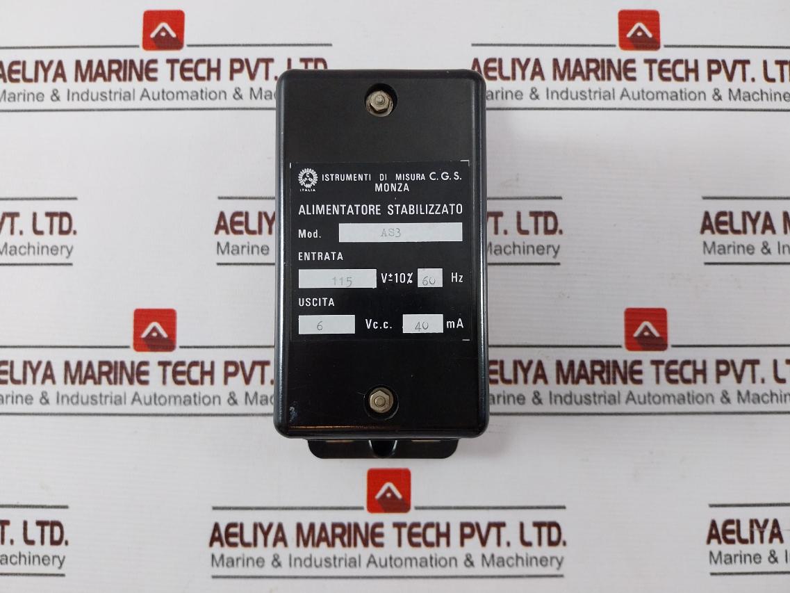 Cgs As3 Stabilized Power Supply 115V 60Hz 6Vdc 40Ma