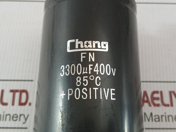 Chang Fn Electrolytic Capacitor 3300 Muf 400V Dc  85°C Used Condition
