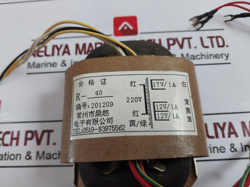 Changzhou Chenyue R-40 Transformer 17V/1A 12V/1A Power Supply Unit 220V