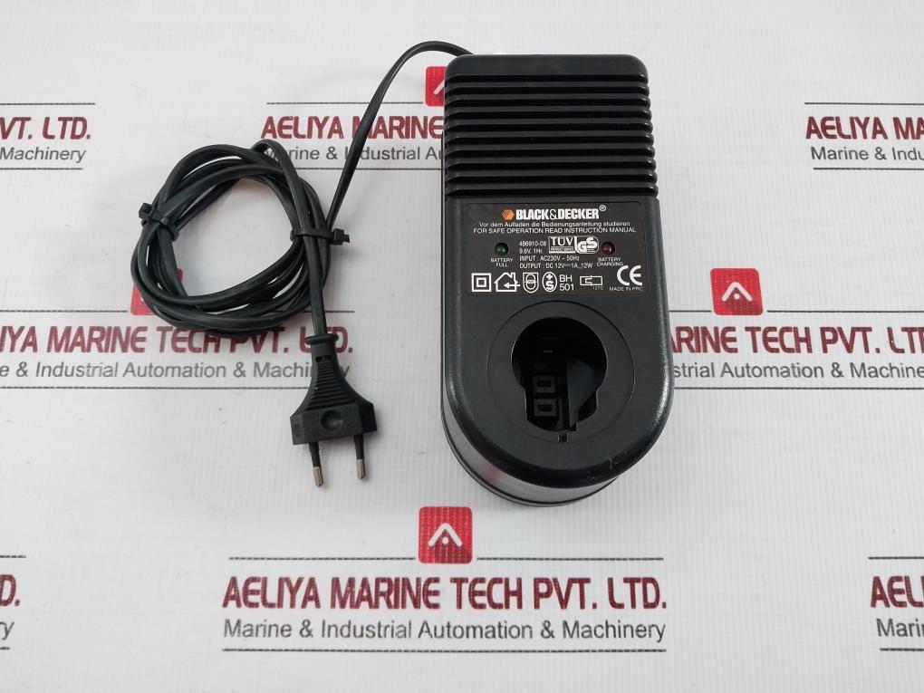 Charger 2-meter 486910-08 Black & Decker Input-ac230V-50Hz