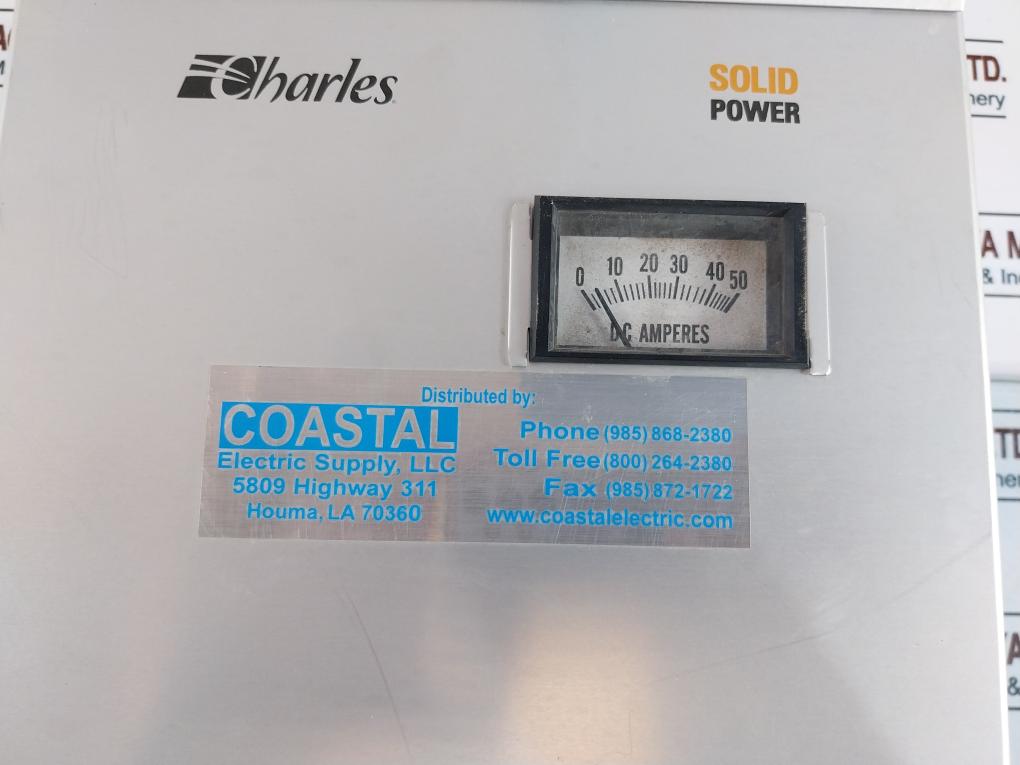 Charles 500Sp Series 93-24505Sp-a Battery Charger 120Vac 50/60 Hz