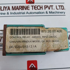 Chauvin Arnoux Okscd Plugin Relay 440 Vac, 60Hz