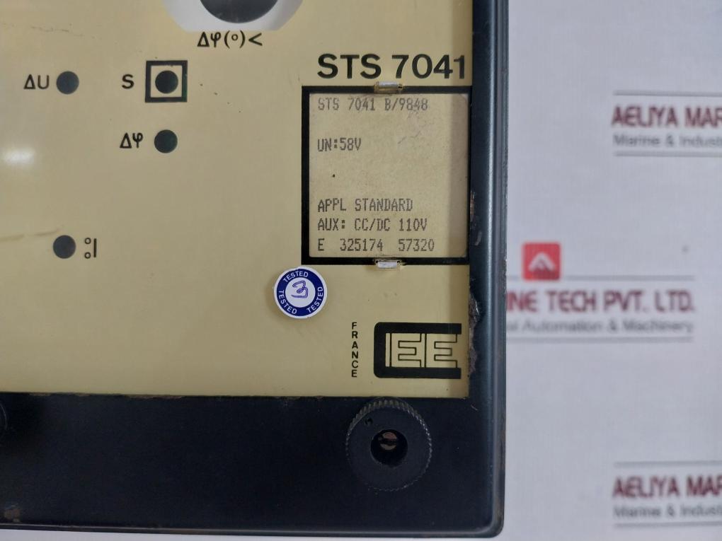 Check Synchronizing Relay Sts 7041 B/9848 Cee 110V