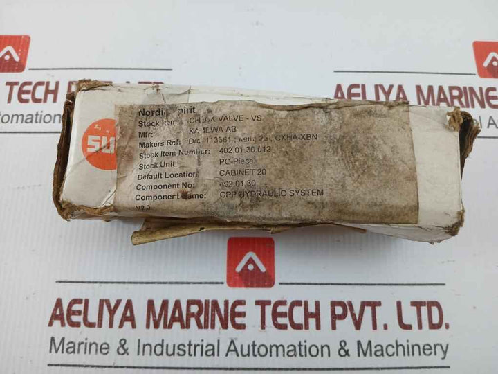 Check Valve-vs Cxha-xbn Sun Hydraulics