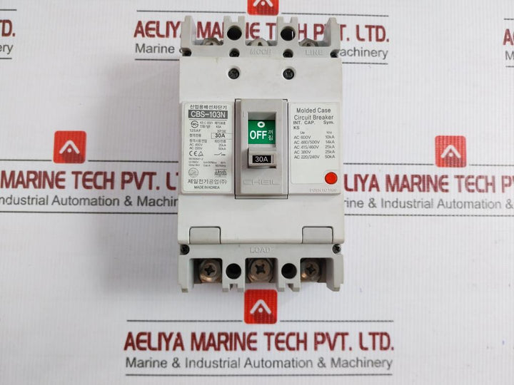 Cheil 3-pole Molded Case Circuit Breaker Cbs-103N 50/60Hz 690V