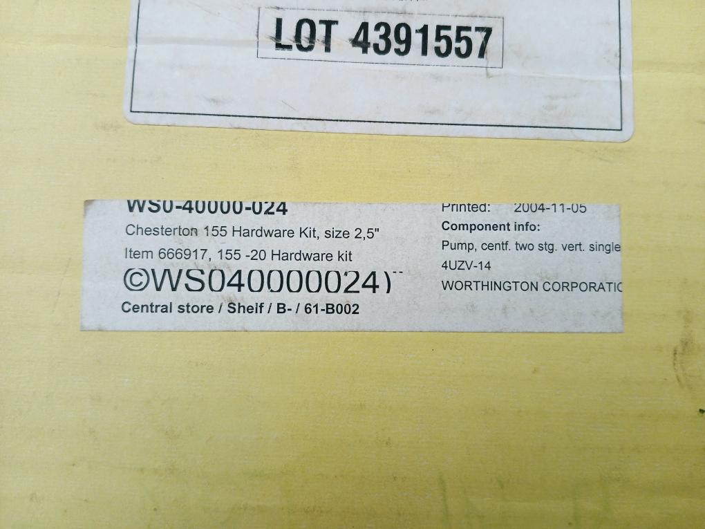 Chesterton 155 Mechanical Cartridge Single Seal O-ring Kit