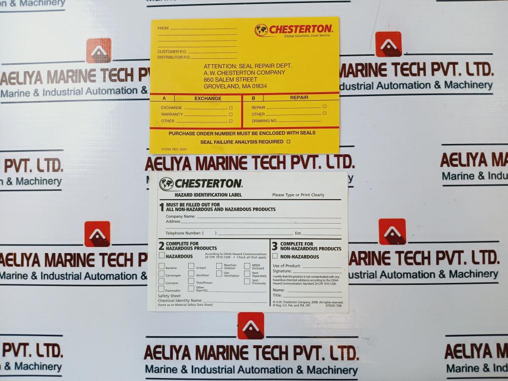 Chesterton 155 Single Cartridge Mechanical Seal Kit 665304