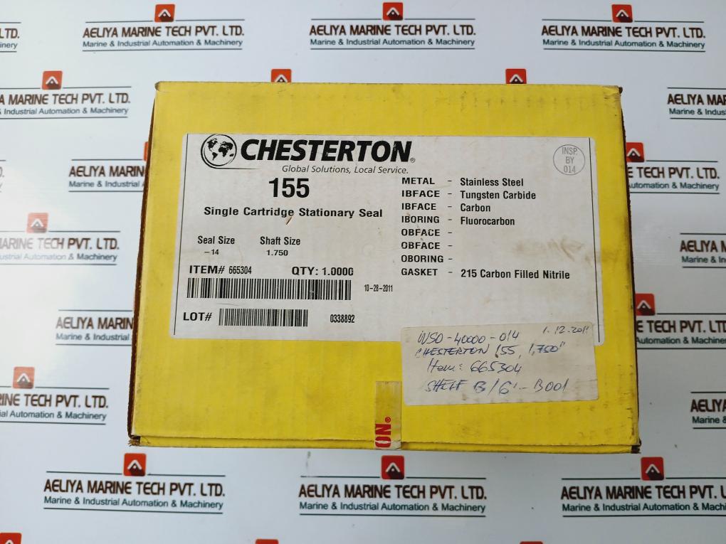 Chesterton 155 Single Cartridge Mechanical Seal Kit 665304