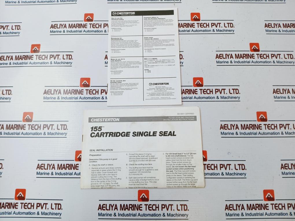 Chesterton 155 Single Cartridge Seal Kit